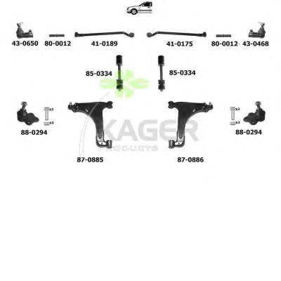 Подвеска колеса KAGER 800610