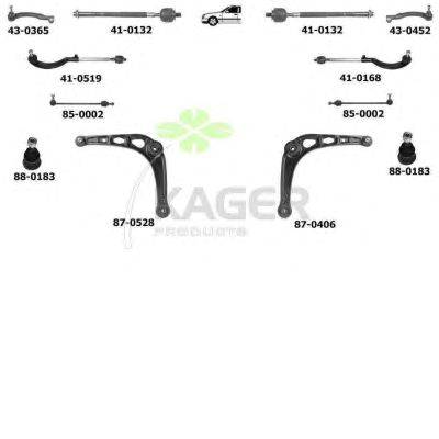 Подвеска колеса KAGER 800792