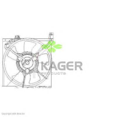 Вентилятор, охлаждение двигателя KAGER 322070