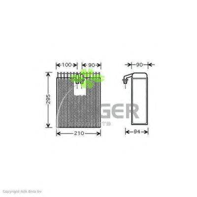 Испаритель, кондиционер KAGER 94-5659