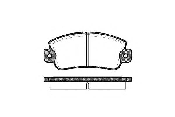 Комплект тормозных колодок, дисковый тормоз KAWE 0025 20