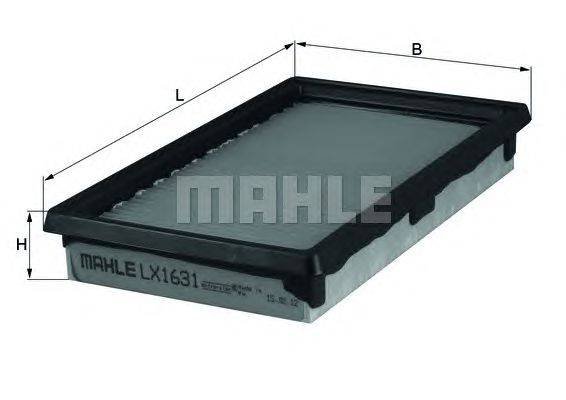 Воздушный фильтр MAHLE ORIGINAL LX1631