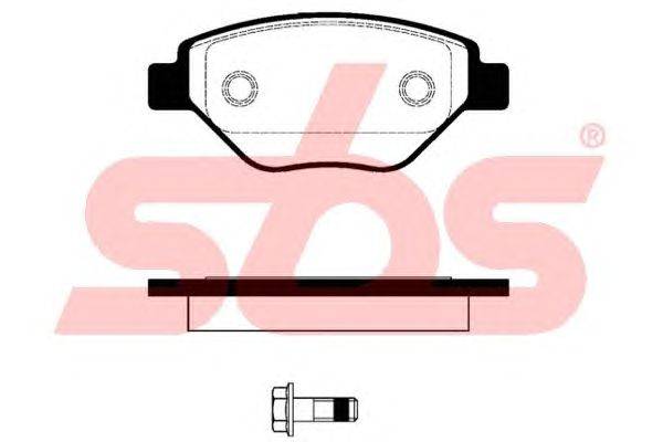 Комплект тормозных колодок, дисковый тормоз sbs 1501223952