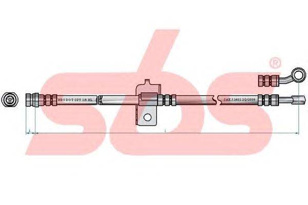 Тормозной шланг sbs 1330853496
