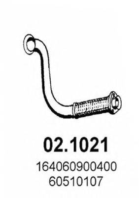 Труба выхлопного газа ASSO 02.1021