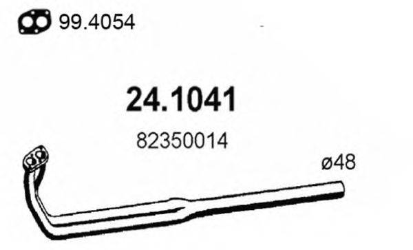 Труба выхлопного газа ASSO 24.1041