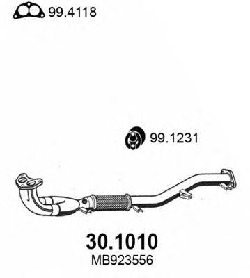 Труба выхлопного газа ASSO 301010