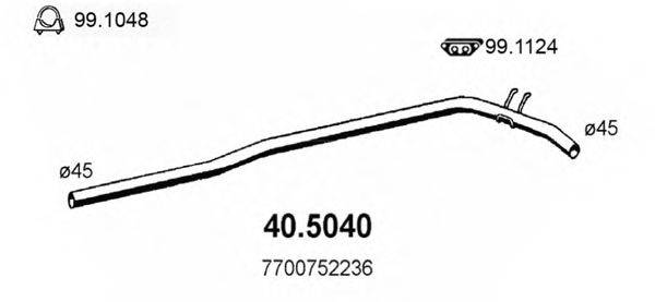 Труба выхлопного газа ASSO 40.5040