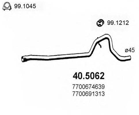 Труба выхлопного газа ASSO 40.5062