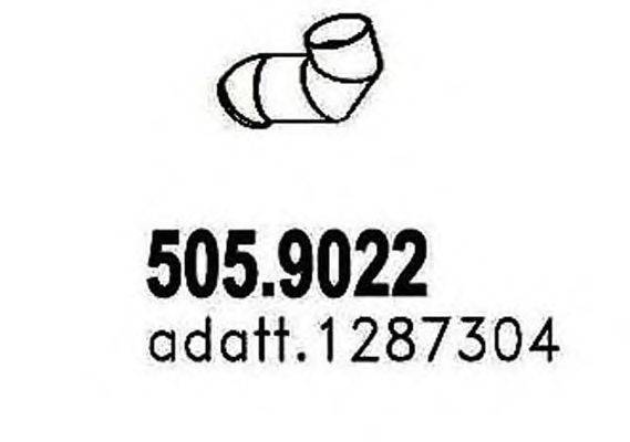 Труба выхлопного газа ASSO 505.9022
