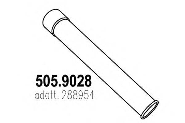 Труба выхлопного газа ASSO 505.9028