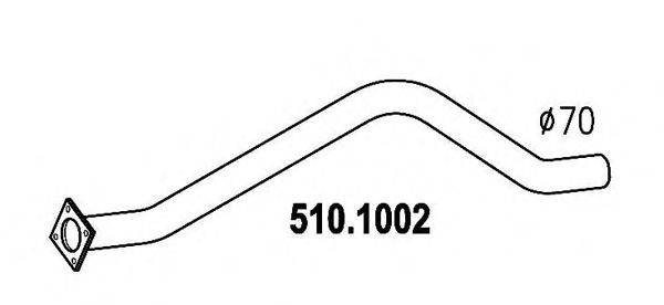 Труба выхлопного газа ASSO 5101002