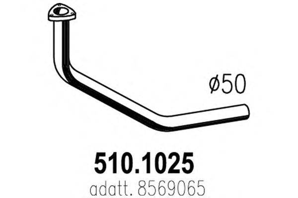 Труба выхлопного газа ASSO 510.1025