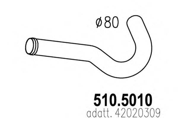 Труба выхлопного газа ASSO 5105010