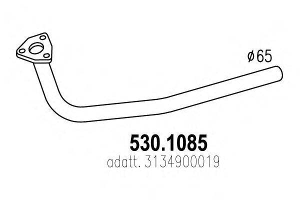 Труба выхлопного газа ASSO 530.1085