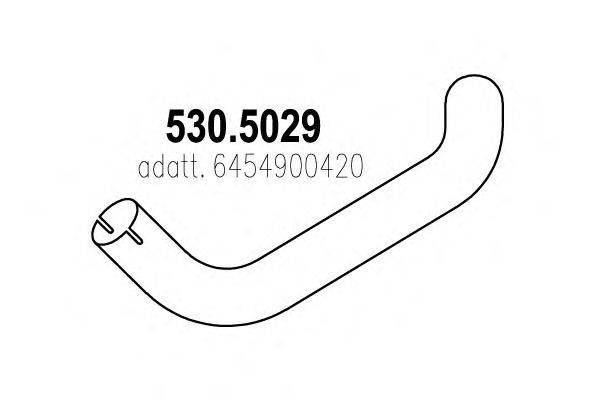Труба выхлопного газа ASSO 530.5029