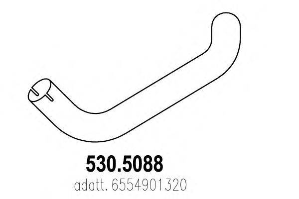 Труба выхлопного газа ASSO 530.5088