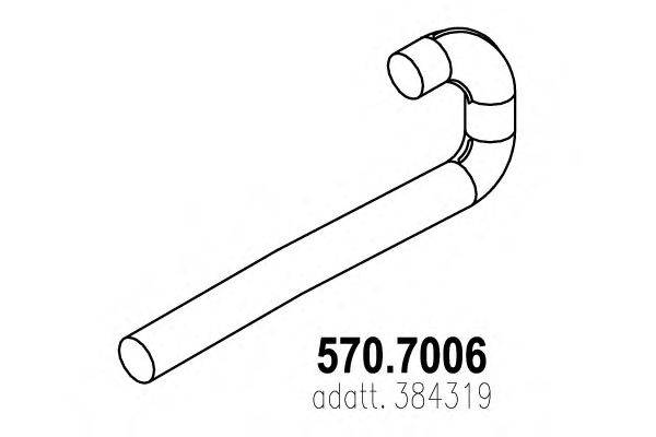 Средний / конечный глушитель ОГ ASSO 570.7006