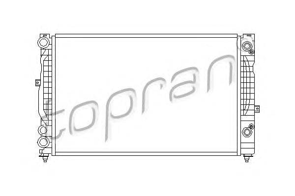 Радиатор, охлаждение двигателя TOPRAN 112222