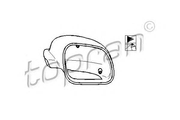 Покрытие, внешнее зеркало TOPRAN 109 490