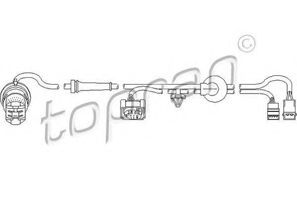 Датчик, частота вращения колеса TOPRAN 110487