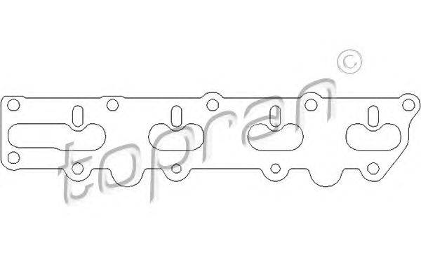 Прокладка, выпускной коллектор TOPRAN 201692