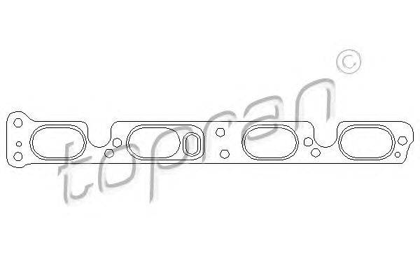 Прокладка, впускной коллектор TOPRAN 207 154