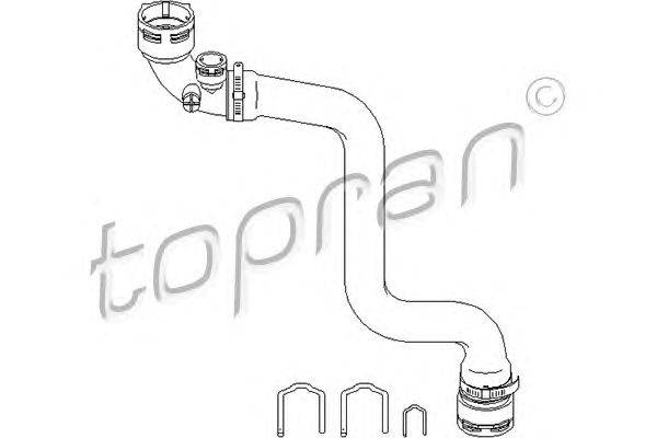 Шланг радиатора TOPRAN 501562