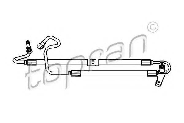 Гидравлический шланг, рулевое управление TOPRAN 501743