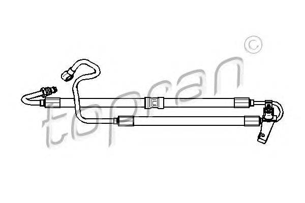 Гидравлический шланг, рулевое управление TOPRAN 501 742