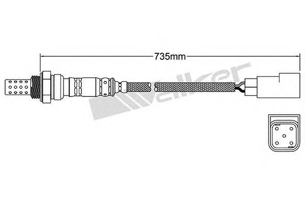 Лямбда-зонд WALKER PRODUCTS 250-24552