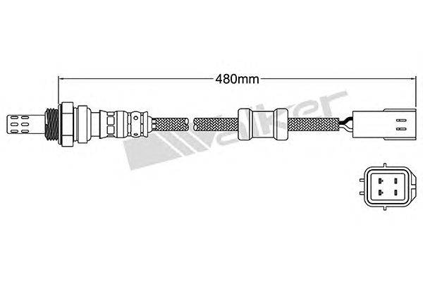 Лямбда-зонд WALKER PRODUCTS 250-24067