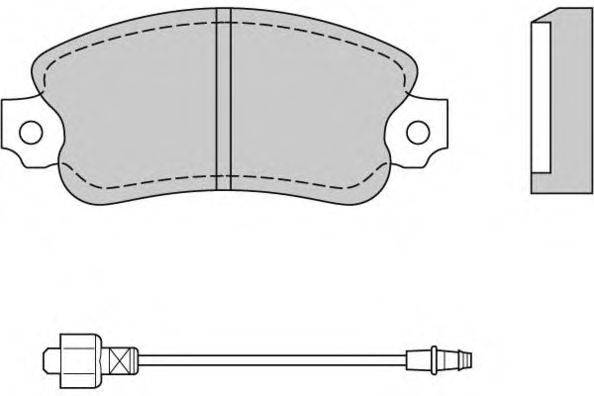Комплект тормозных колодок, дисковый тормоз BENDIX 333818