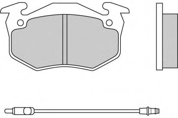 Комплект тормозных колодок, дисковый тормоз E.T.F. 20711