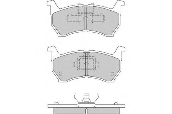 Комплект тормозных колодок, дисковый тормоз AKEBONO A116
