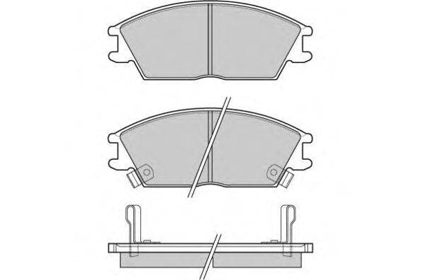 Комплект тормозных колодок, дисковый тормоз E.T.F. 12-0293