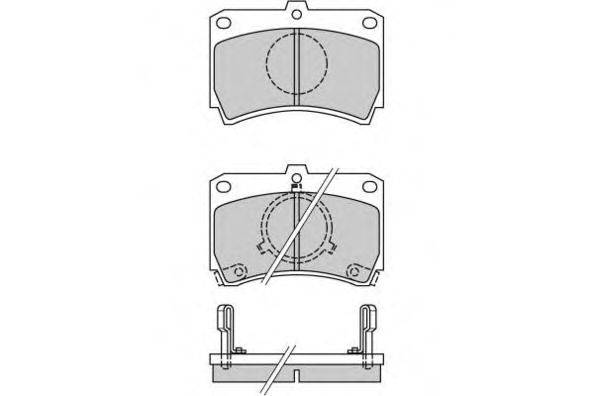 Комплект тормозных колодок, дисковый тормоз E.T.F. 20039
