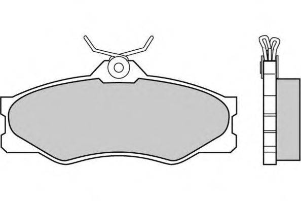 Комплект тормозных колодок, дисковый тормоз E.T.F. 20979