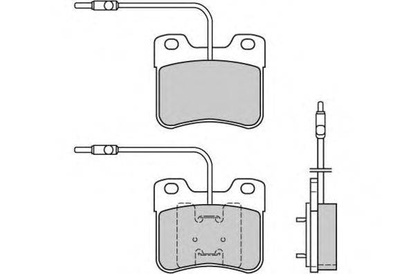 Комплект тормозных колодок, дисковый тормоз E.T.F. 20211