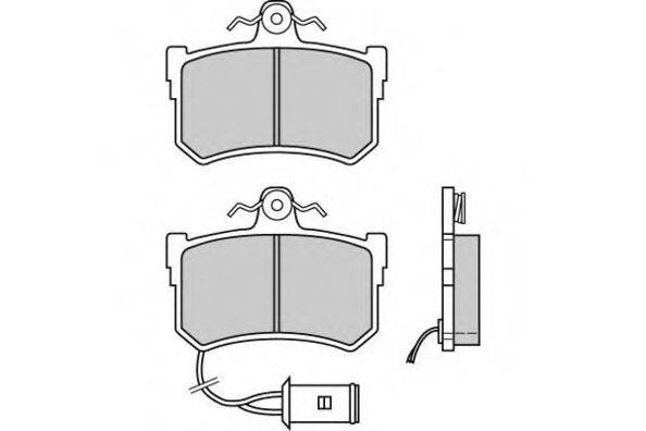 Комплект тормозных колодок, дисковый тормоз E.T.F. 20087