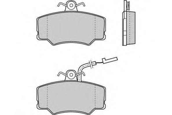 Комплект тормозных колодок, дисковый тормоз E.T.F. 21270