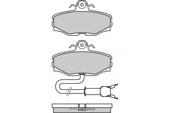 Комплект тормозных колодок, дисковый тормоз E.T.F. 20572