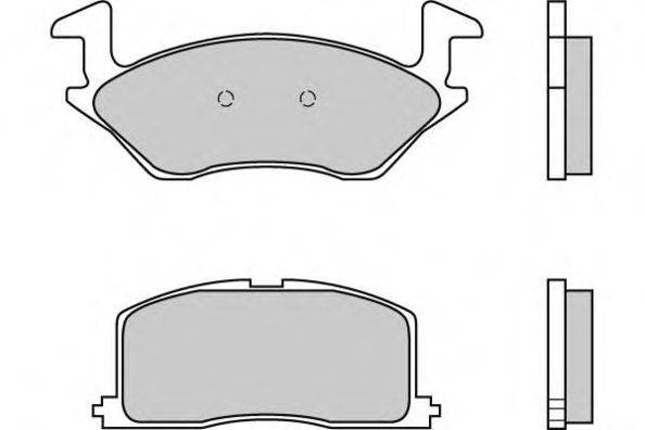 Комплект тормозных колодок, дисковый тормоз E.T.F. 12-0481