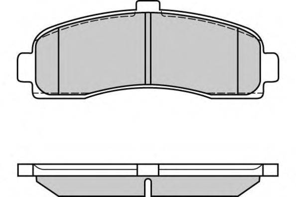 Комплект тормозных колодок, дисковый тормоз E.T.F. 120563