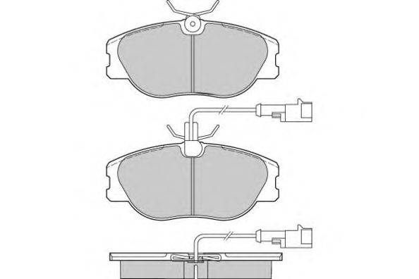 Комплект тормозных колодок, дисковый тормоз E.T.F. 21557