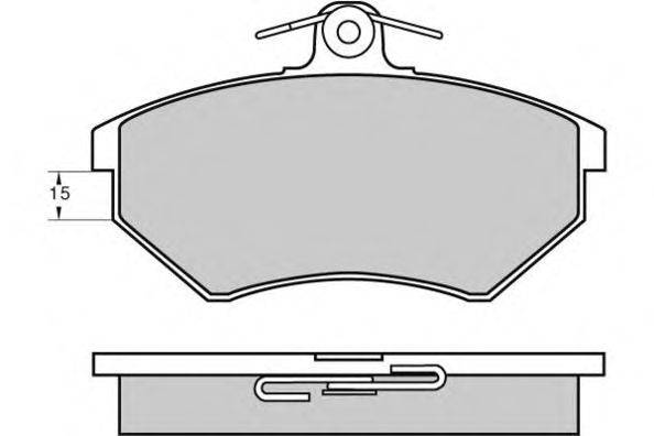 Комплект тормозных колодок, дисковый тормоз E.T.F. 12-0642