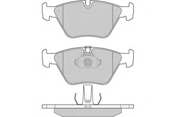 Комплект тормозных колодок, дисковый тормоз E.T.F. 12-0685