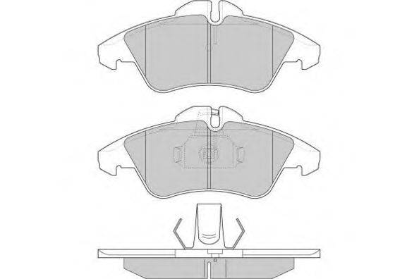 Комплект тормозных колодок, дисковый тормоз E.T.F. 12-0687