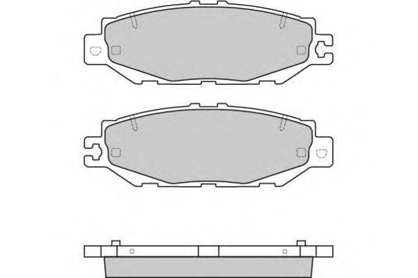 Комплект тормозных колодок, дисковый тормоз E.T.F. 12-0753