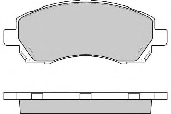 Комплект тормозных колодок, дисковый тормоз E.T.F. 12-0820